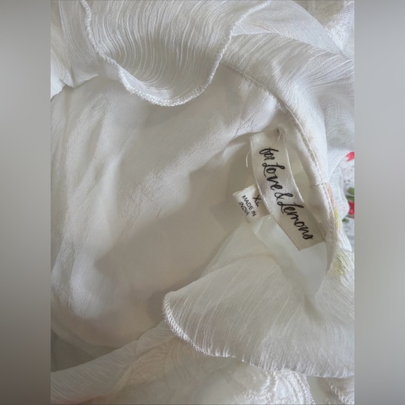 For Love & Lemons Aviana Vintage Patchwork Lace Ruffles Maxi Dress XL - Picture 9 of 9